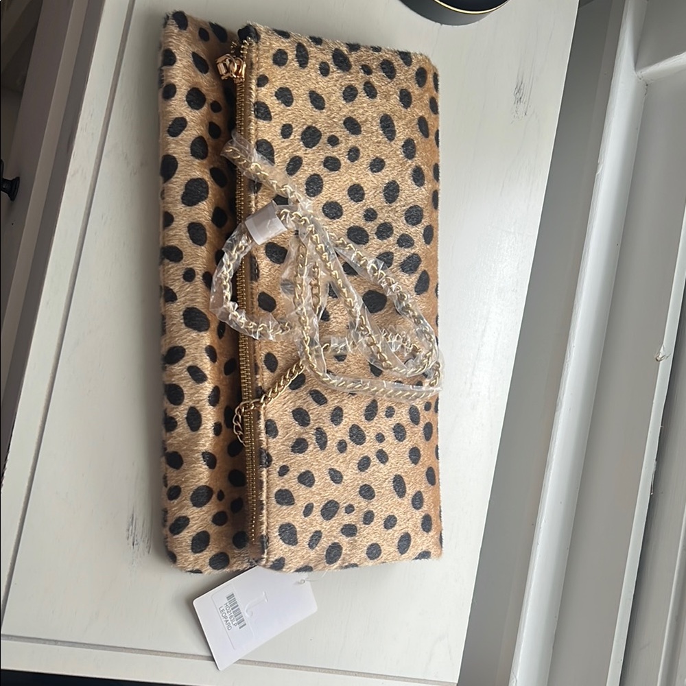 Leopard Print Clutch Bag from Tuckernuck